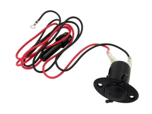 Gniazdo do zabudowy 12V, z przewodami