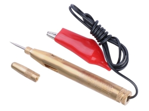 Próbnik napięcia metalowy, 6 - 24V z igłą