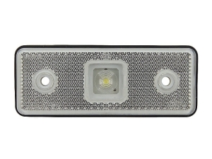 Lampa obrysowa LED wpuszczana biała, 12/24V