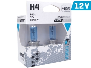 Żarówki VISION arctic white H4 12V 60/55W P43t U E4 +90%, 2 szt.
