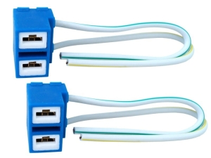 Gniazdo żarówki H7 łamane, ceramiczne, przewód 15 cm, 2 szt.