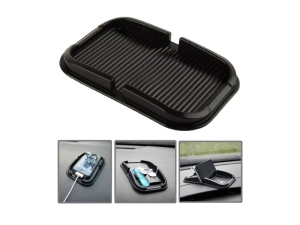 Mata antypoślizgowa silikonowa z rantami, czarna