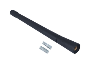 Maszt antenowy 17 cm, gumowany, z 2 adapterami: 5 i 6 mm