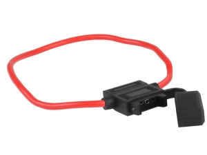Oprawa bezpiecznika UNI hermetyczna, przewód 30 cm, 1.8 mm kw