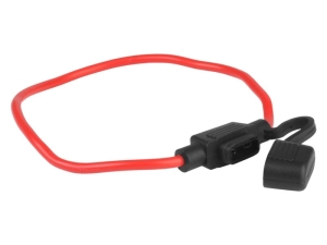 Oprawa bezpiecznika MINI hermetyczna, przewód 30 cm, 1.8 mm kw