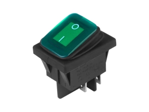Przełącznik elektryczny DC 12V/24V, zielony
