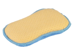 Gąbka dwustronna mikrofibra + ircha syntetyczna, 17x11x2 cm