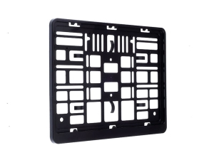 Ramka na tablicę rejestracyjną 305 x 214 mm, dwurzędowa, czarna