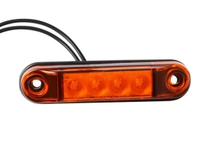 Lampa obrysowa typu SLIM 4x LED, 12/24V, pomarańczowa