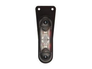 Lampa obrysowa LED wisząca, biało - czerwona