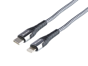 Kabel do ładowania i synchronizacji, w oplocie z mikrofibry, 200 cm, USB-C > Lightning, max 30W