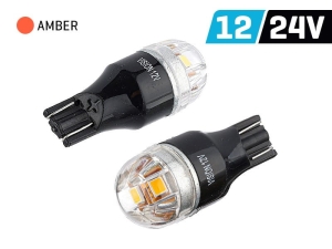 Żarówka VISION WY16W (T15) 12/24V 5x 2835 SMD Lumileds, nonpolar, CANBUS, pomarańczowa, 2 szt.
