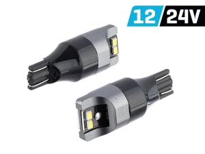 Żarówka VISION W16W (T15) 12/24V 4x 3020 SMD LED, nonpolar, CANBUS, biała, 2 szt.