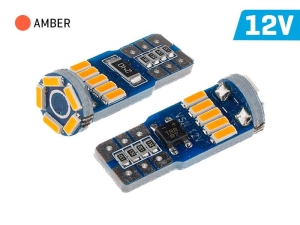 Żarówka VISION W5W (T10) 12V 15x 4014 SMD LED, nonpolar, CANBUS, pomarańczowa, 2 szt.
