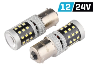 Żarówka VISION R5W/R10W BA15s 12/24V 39x 2016 SMD LED, nonpolar, CANBUS, biała, 2 szt.