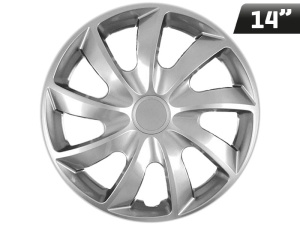 Kołpaki QUAD silver 14", 4 szt.