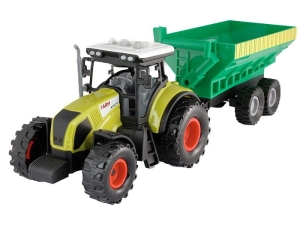 Model Mały Rolnik, Traktor z przyczepą, zielony