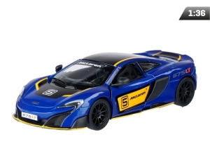 Model 1:36, Kinsmart, McLaren 675LT, niebieski
