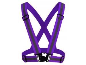 Szelki odblaskowe, fioletowe