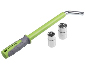 Klucz teleskopowy z 2 nasadkami 17-19 i 21-23 mm, CrV, gumowany