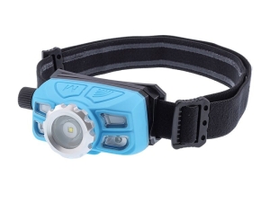 Lampa czołowa 5W COB LED, akumulatorowa, 350 lm, ZOOM, IK08, IP65 z włącznikiem na czujnik ruchu