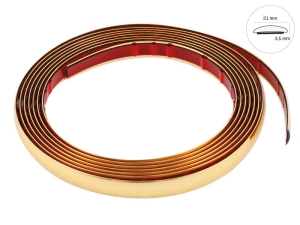 Listwa dekoracyjna, złota, 21 mm x 5 m (86747)