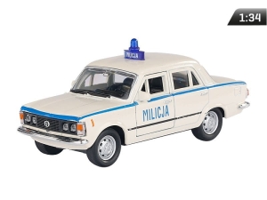 Model 1:34, PRL FIAT 125p MILICJA, biały (A884F125MIB)