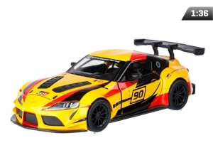 Model 1:36, Kinsmart, Toyota GR Supra Racing Concept, żółty (A11755ZT)