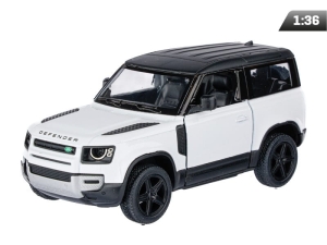 Model 1:36, Kinsmart, Land Rover Defender, biały (A747LRDBI)