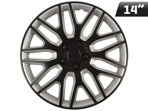 Kołpaki Dakar black / silver 14", 4 szt.