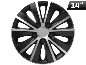 Kołpaki Rapide silver / black 14", 4 szt.